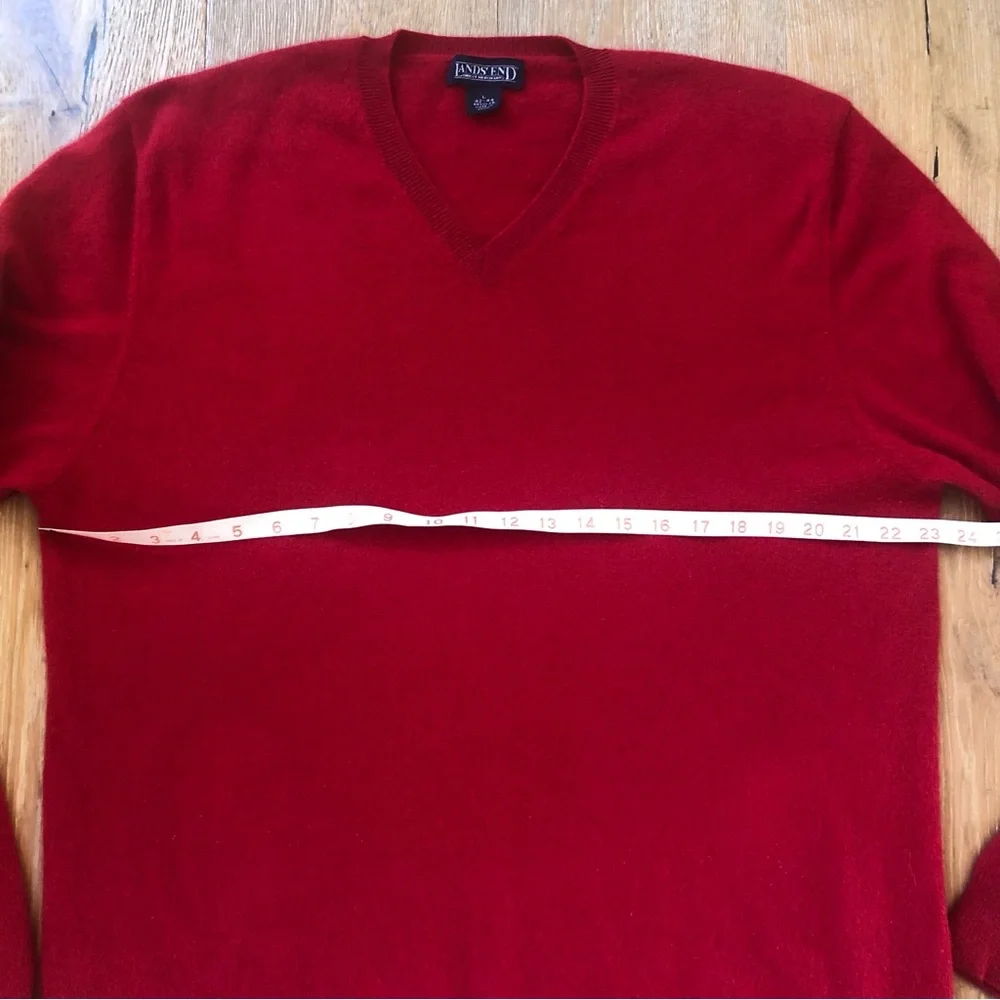 Men’s Red Cashmere Sweater size L price firm!